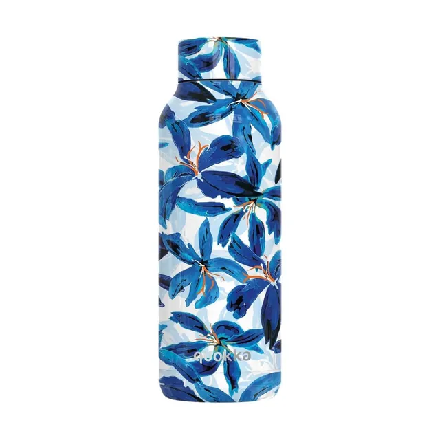 Quokka Solid Blue Hibiscus bouteille isotherme 630 ml