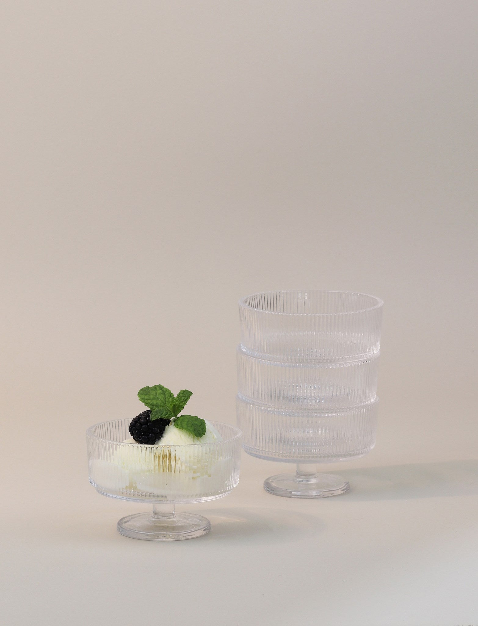 STELTON Pilastro coupe sur pied 11 cm lot 3