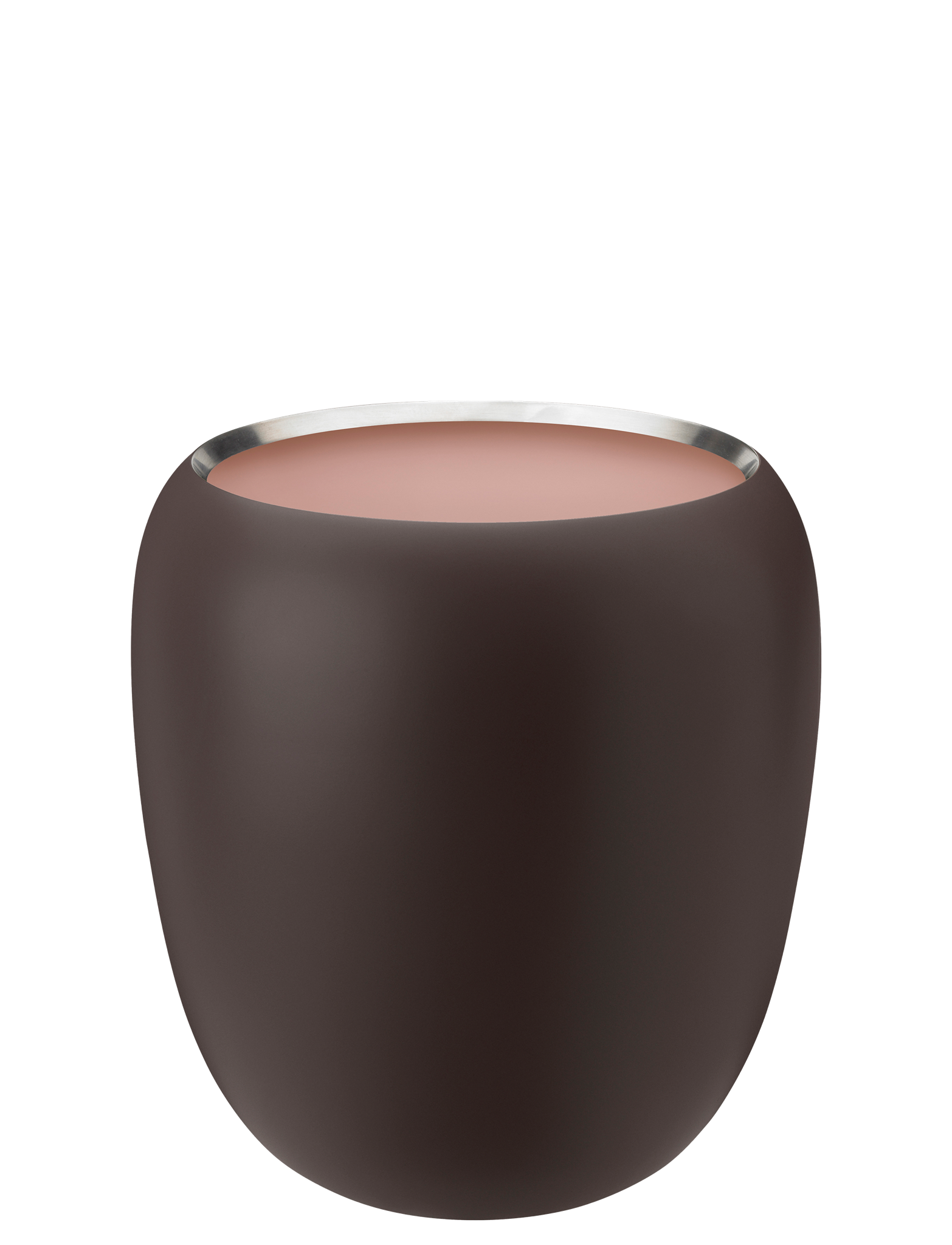 Stelton Ora vase H 21,6 cm mat bord acier