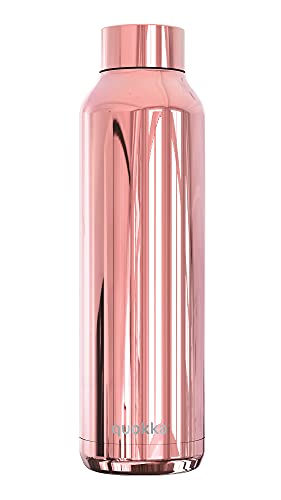 Quokka Solid Or Rose 630 ml bouteille isotherme inox 18h froid
