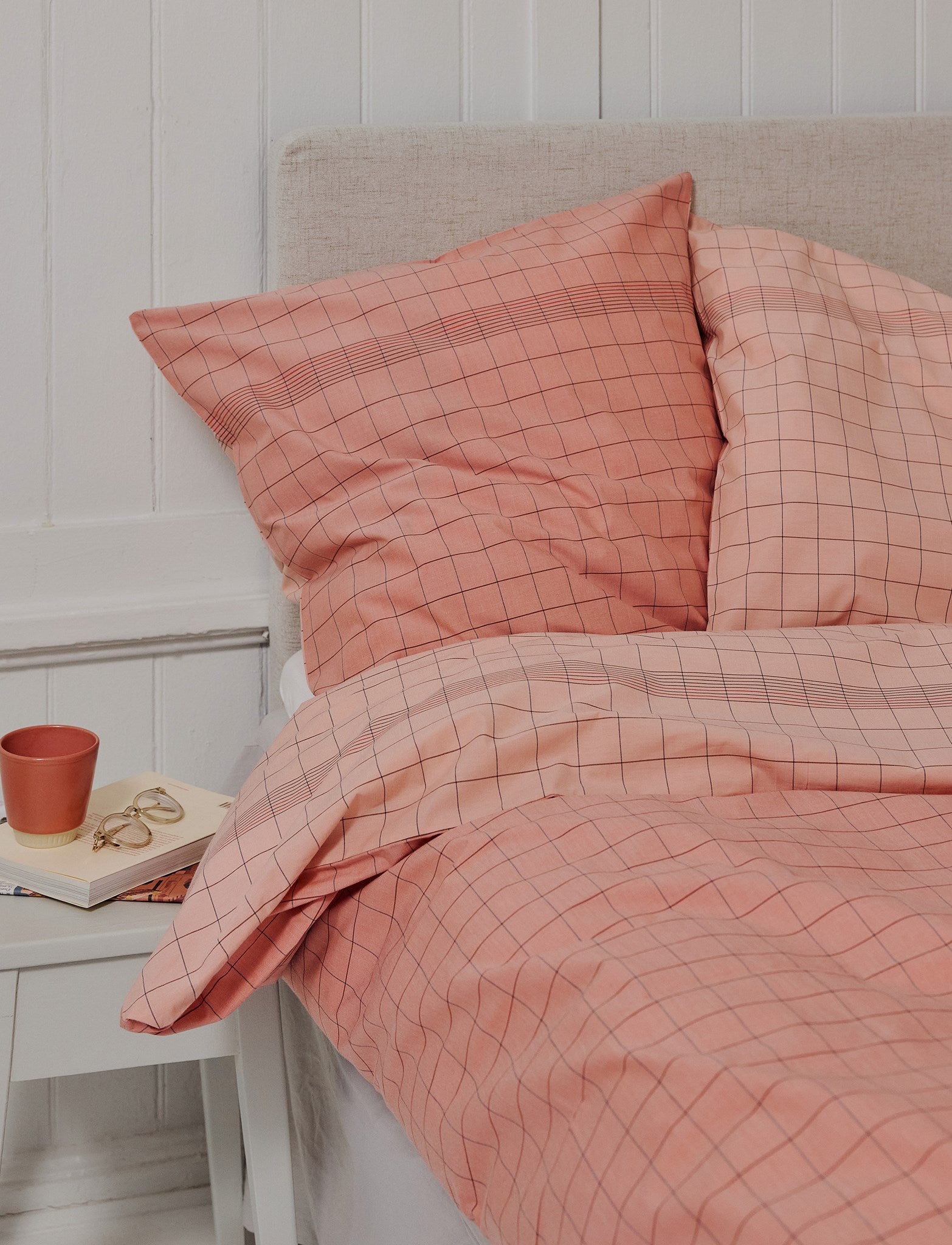 Stelton Vibeke Klint parure 140x200 cm coton percale rayures