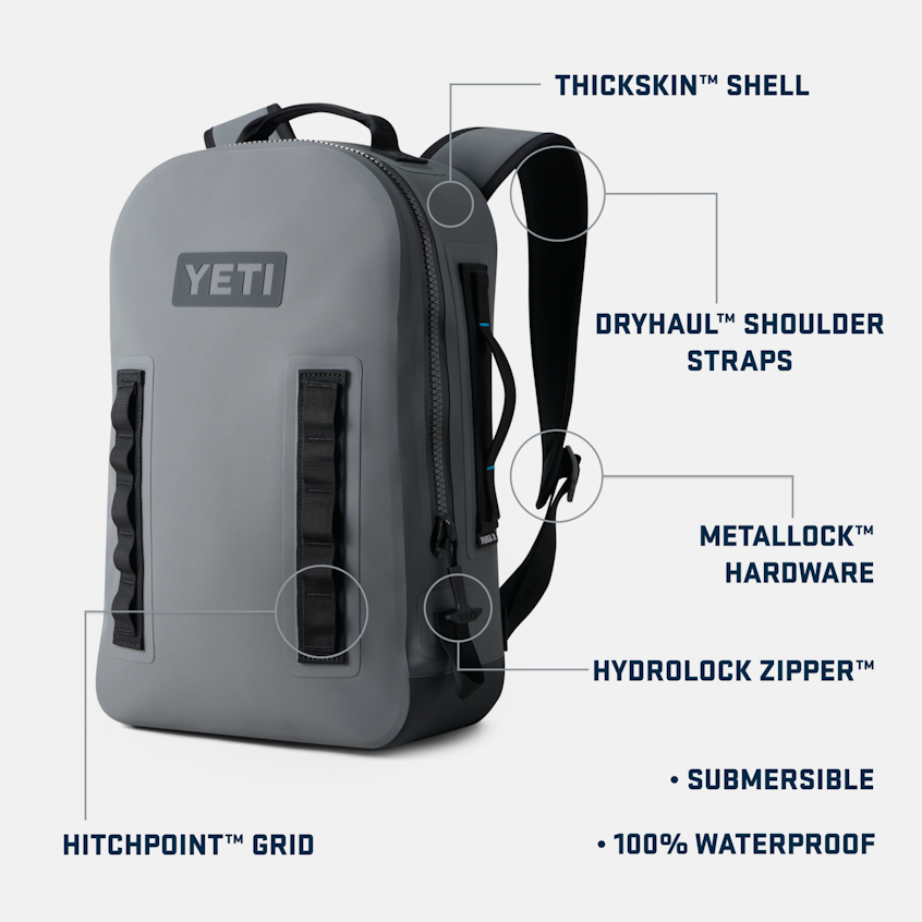 YETI Panga 28L Sac à Dos Étanche Storm Grey