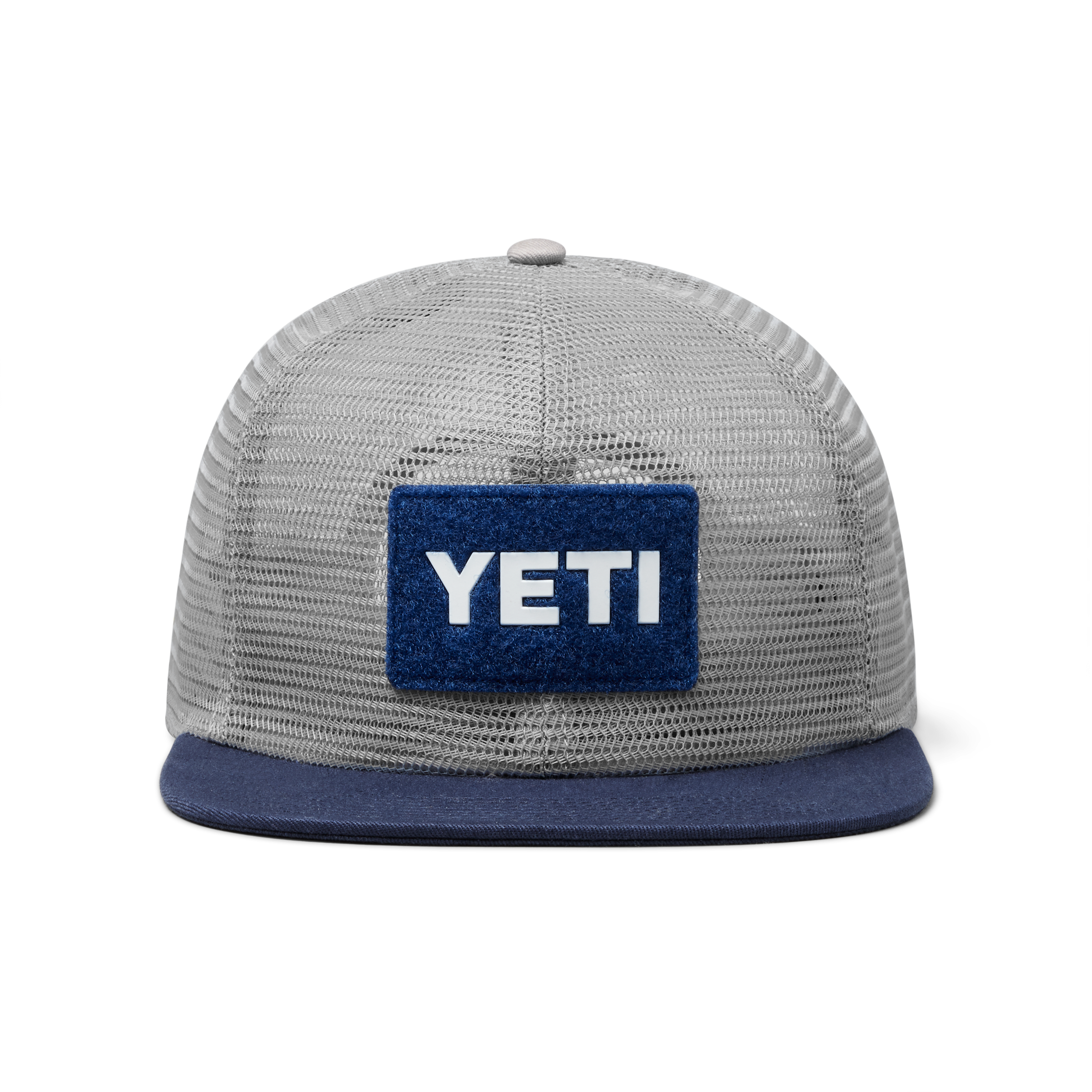 YETI Flat Brim casquette plate Grey/Navy filet recyclé