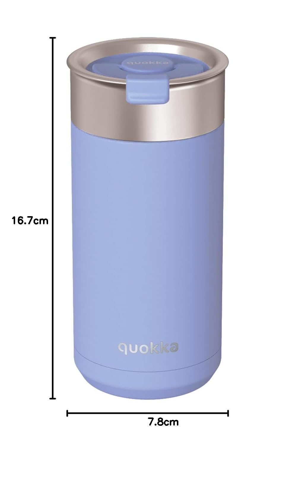 Quokka Boost Denim Blue gobelet isotherme 400 ml inox