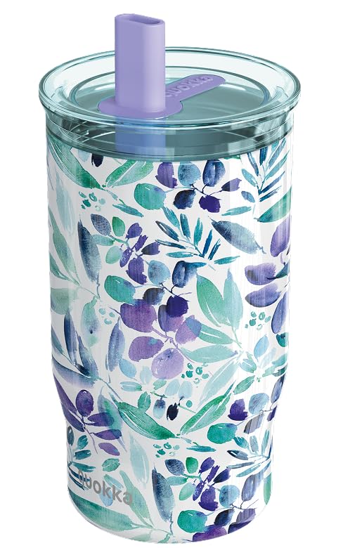 Quokka Mist Violet Bloms gobelet isotherme 720 ml silicone