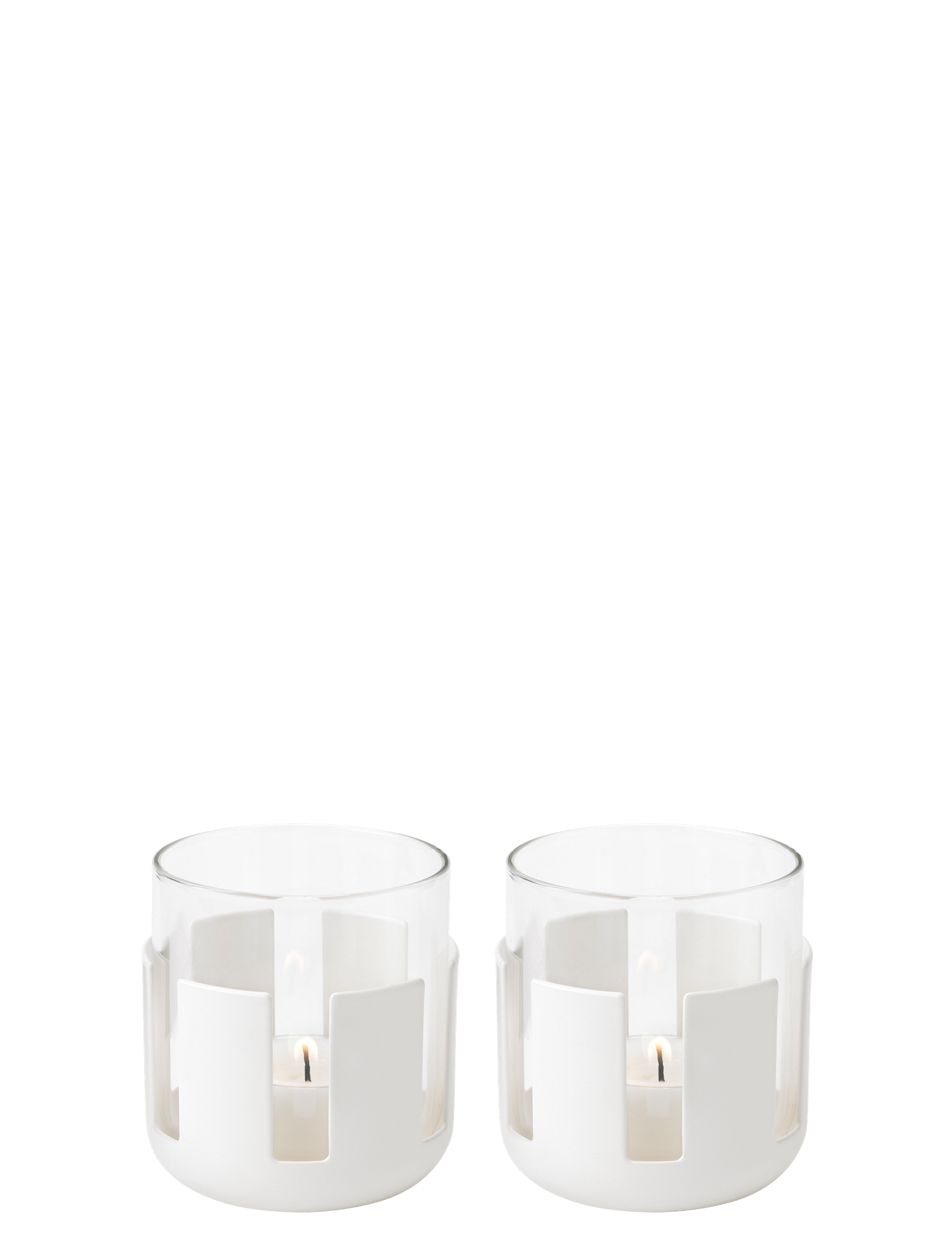 Stelton Classic Luna Photophore lot 2 métal verre