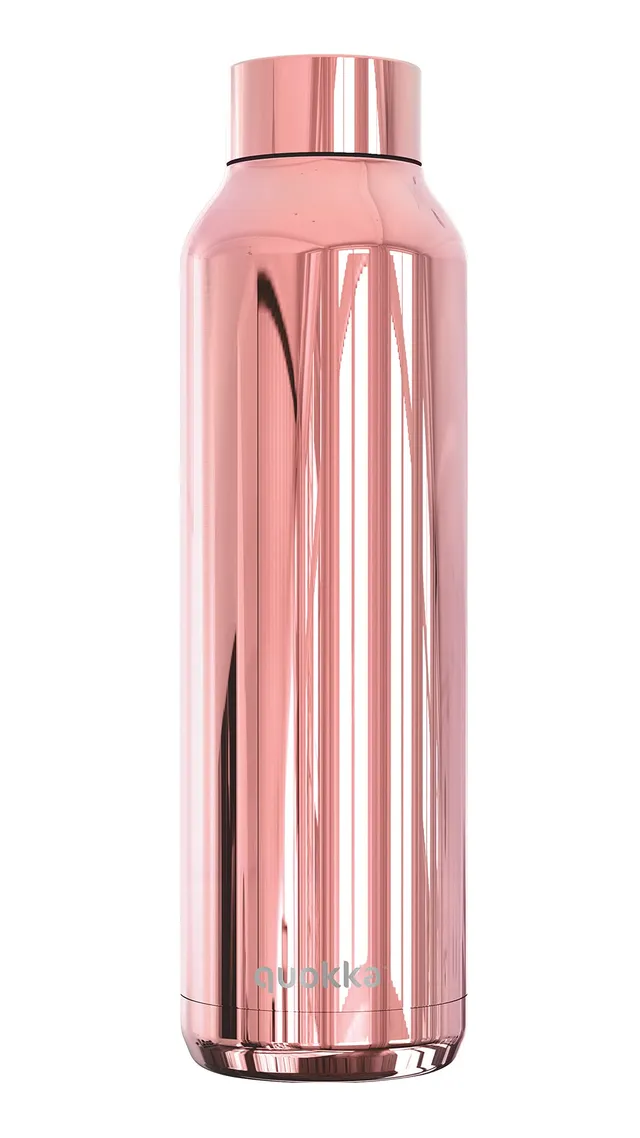 Quokka Solid Or Rose 630 ml bouteille isotherme inox 18h froid