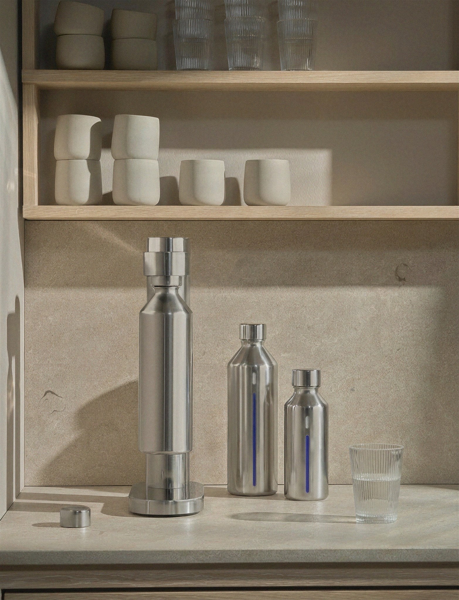 Stelton Brus bouteille gazéifiante 800 ml inox