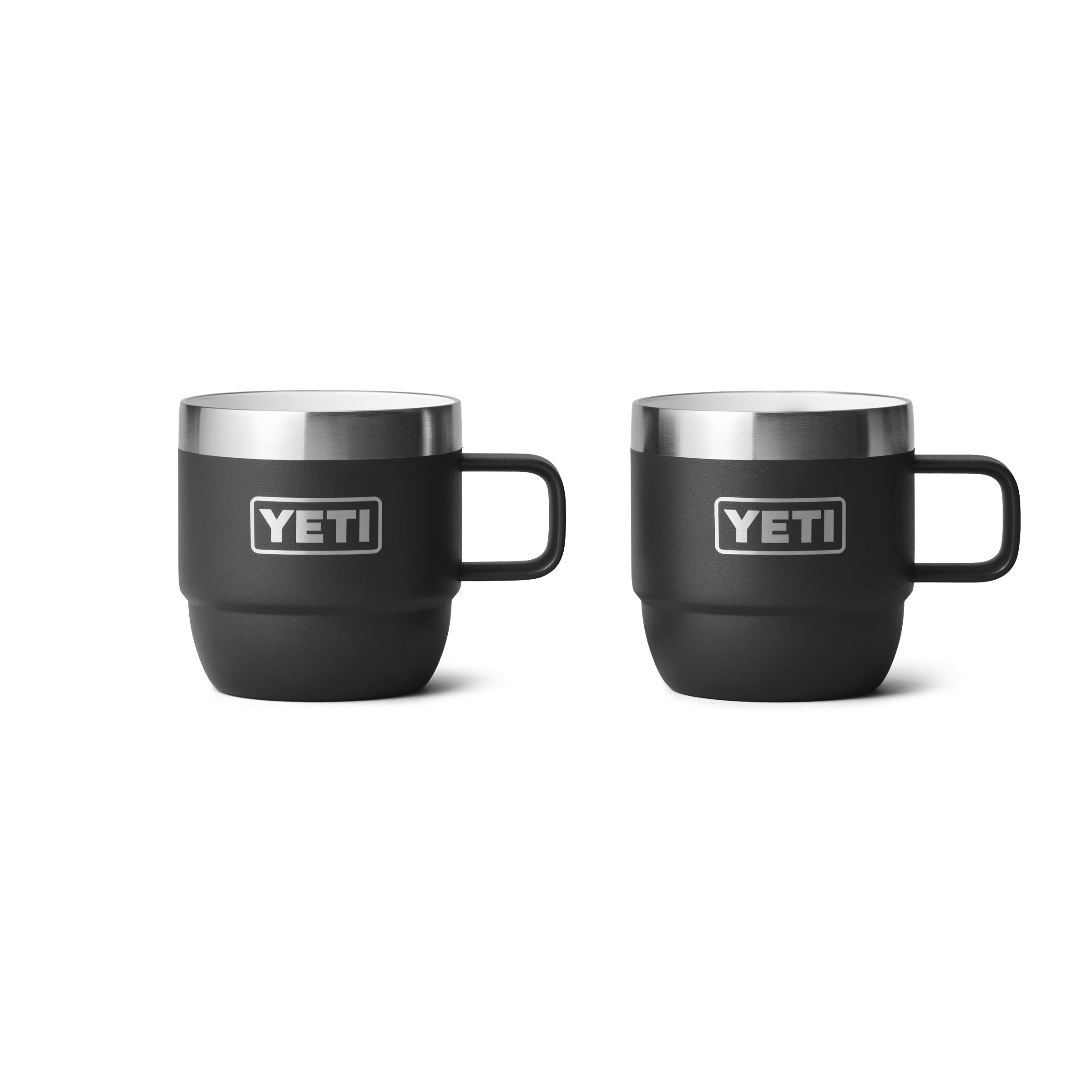 YETI Rambler 6 oz (177 ml) mug noir lot de 2 empilable