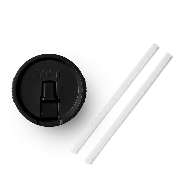 YETI Rambler Couvercle Mug Paille 887 ml Noir Étanche