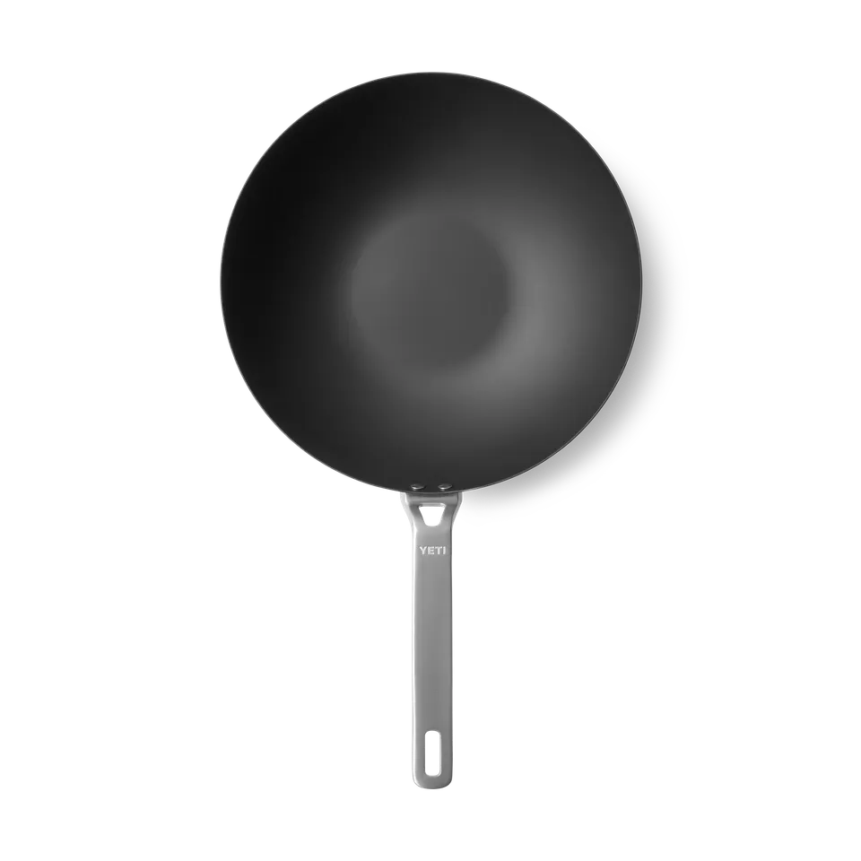 YETI Outdoor Wok acier carbone Carbon Steel pré-culotté