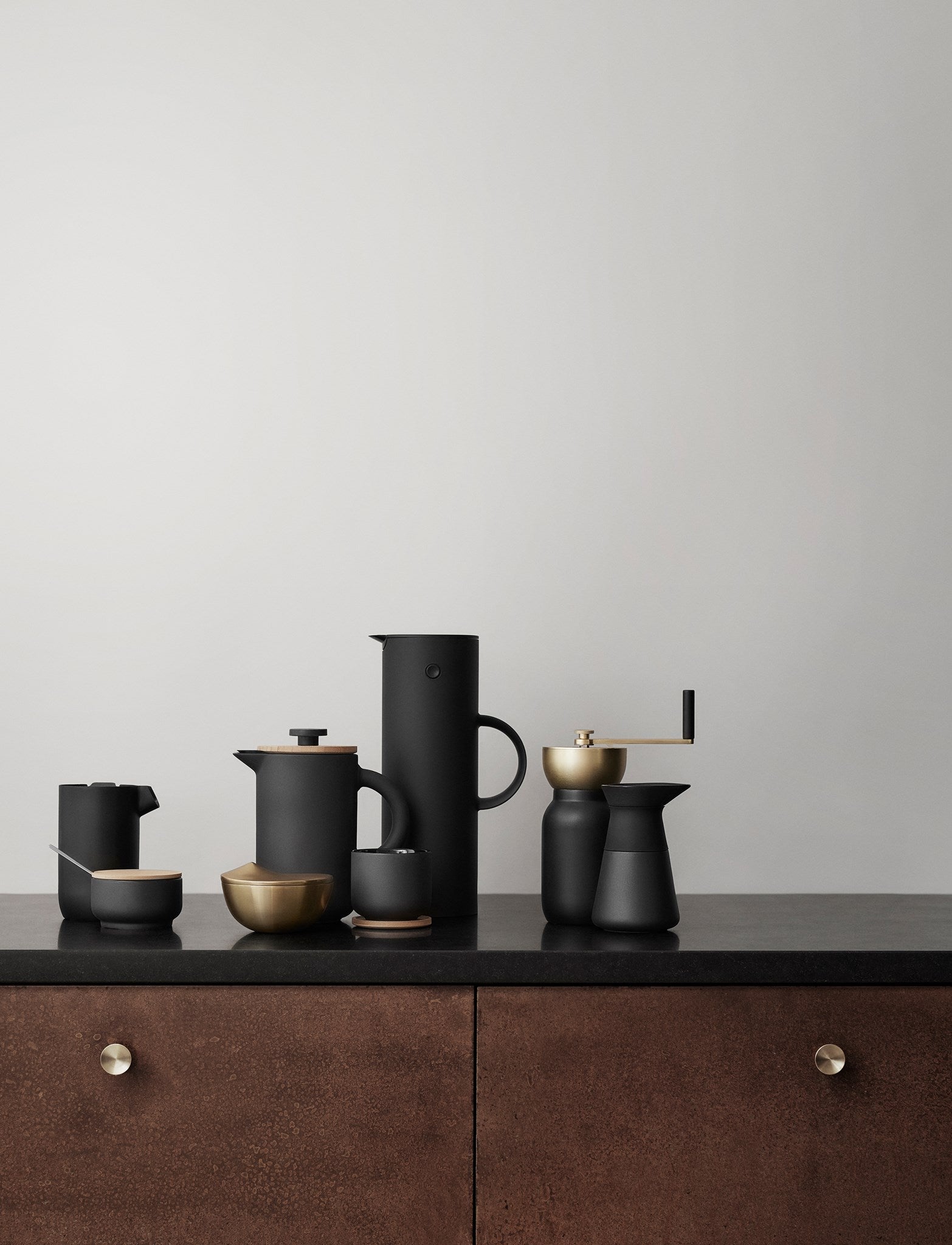 Stelton Theo cafetière à piston 0,8 L noire mate