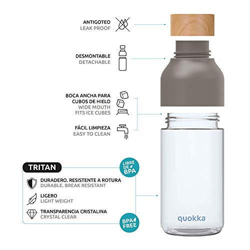 Quokka Ice ST-06912 bouteille Tritan transparente 570 ml