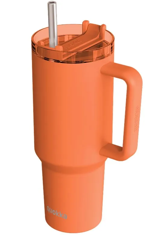 QUOKKA STREAM PAPAYA ORANGE gobelet isotherme 950 ml inox