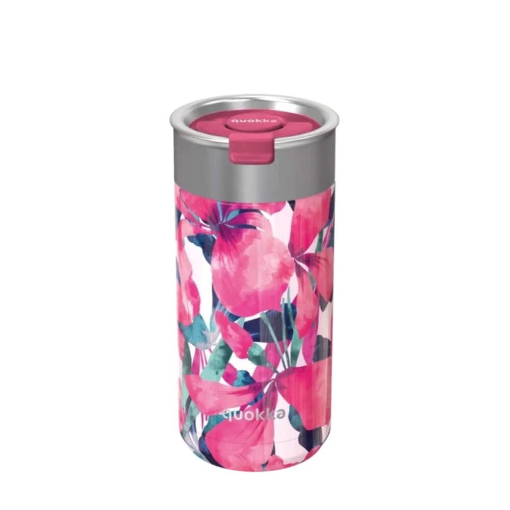 Quokka Boost tasse isotherme Pink Bloom 400 ml infuseur