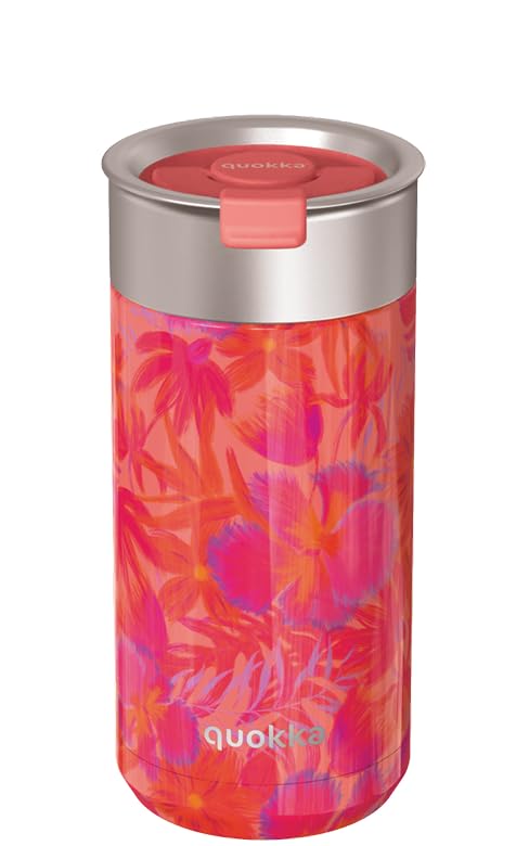 Quokka Boost gobelet isotherme Coral Garden 400 ml infuseur thé