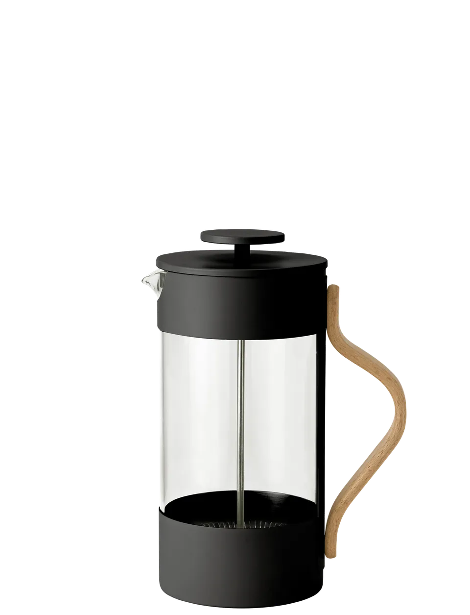 Stelton Emma cafetière piston 1 L acier hêtre