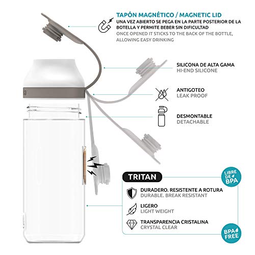 Quokka Mineral Béton 520 ml gourde Tritan légère
