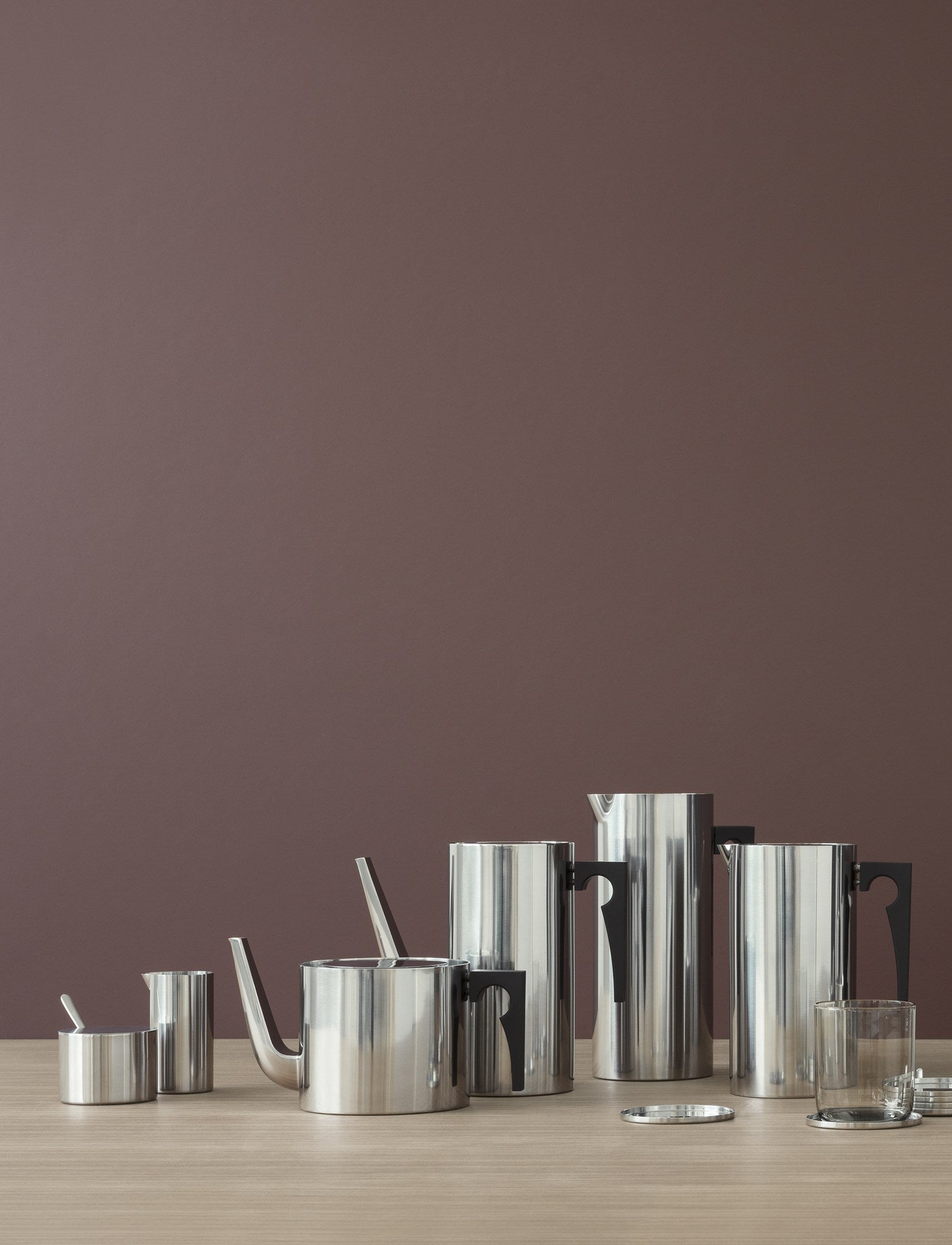 Stelton Cylinda-line pichet 2 l inox bec à glace Arne Jacobsen