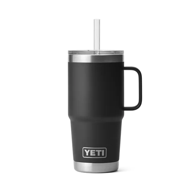YETI Rambler 25 oz Mug paille isotherme 739 ml Noir