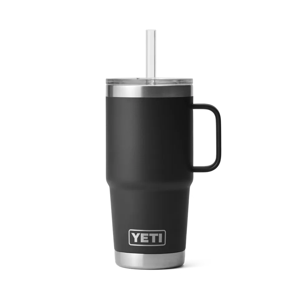 YETI Rambler 25 oz Mug paille isotherme 739 ml Noir