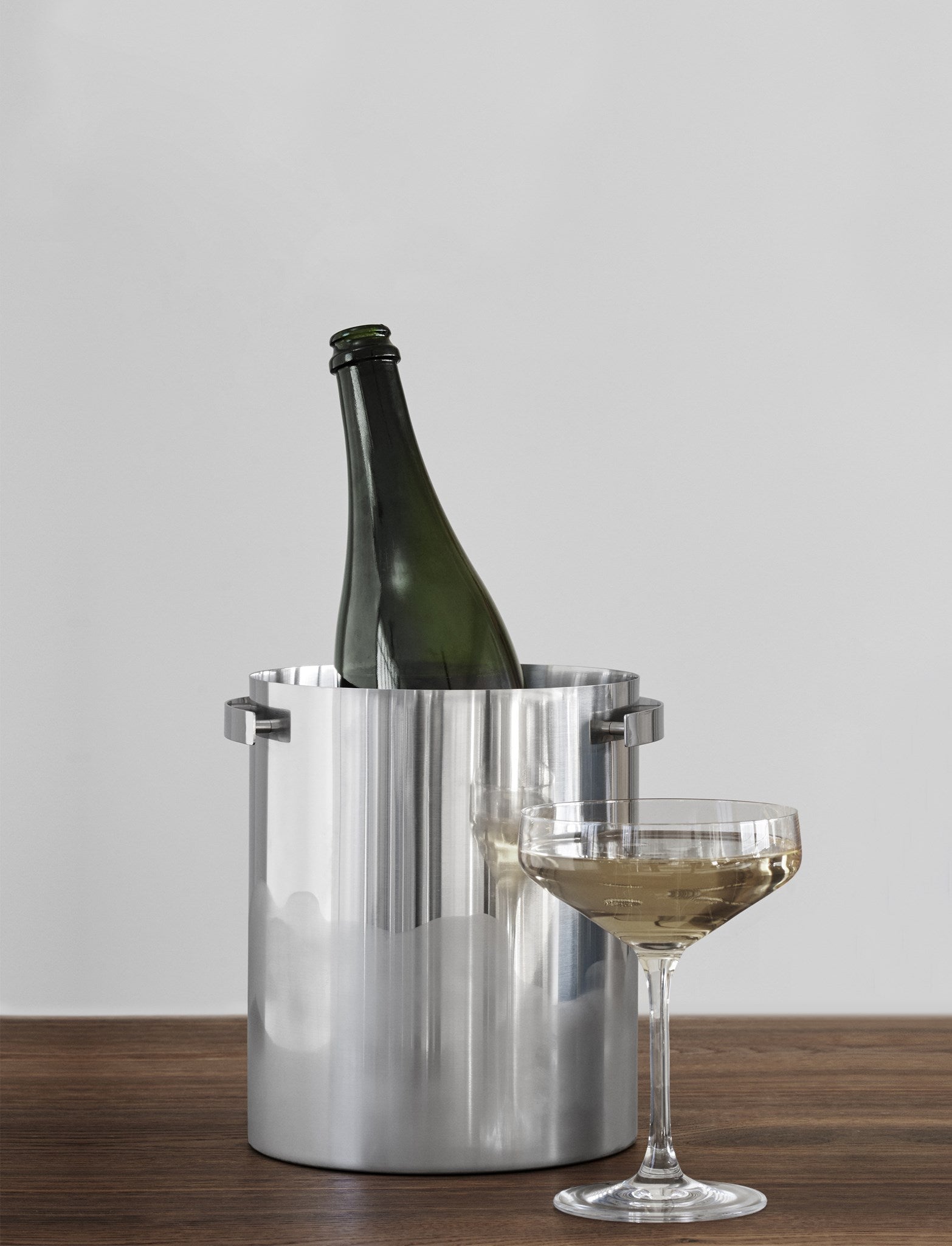 Stelton Cylinda-line seau à champagne inox Arne Jacobsen