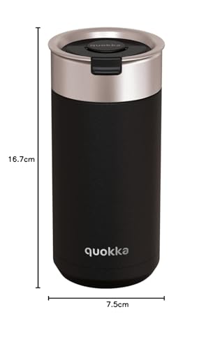 Quokka Boost Carbon Black mug isotherme 400 ml café