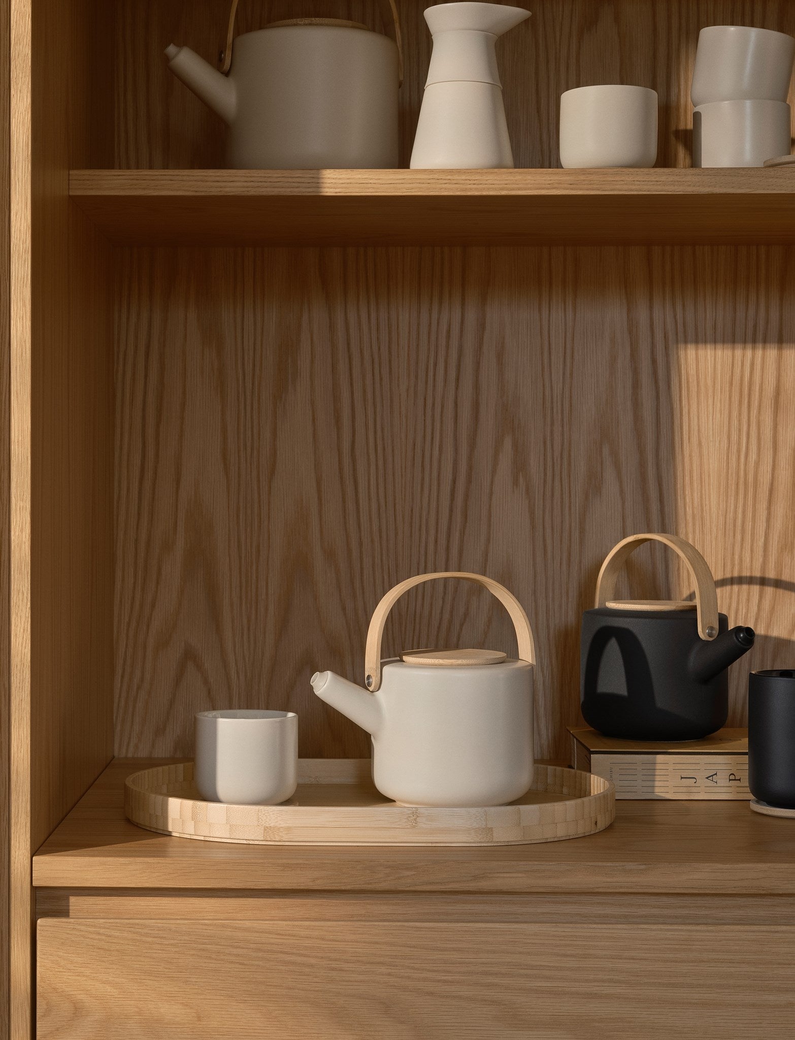 Stelton Theo plateau service bambou thé