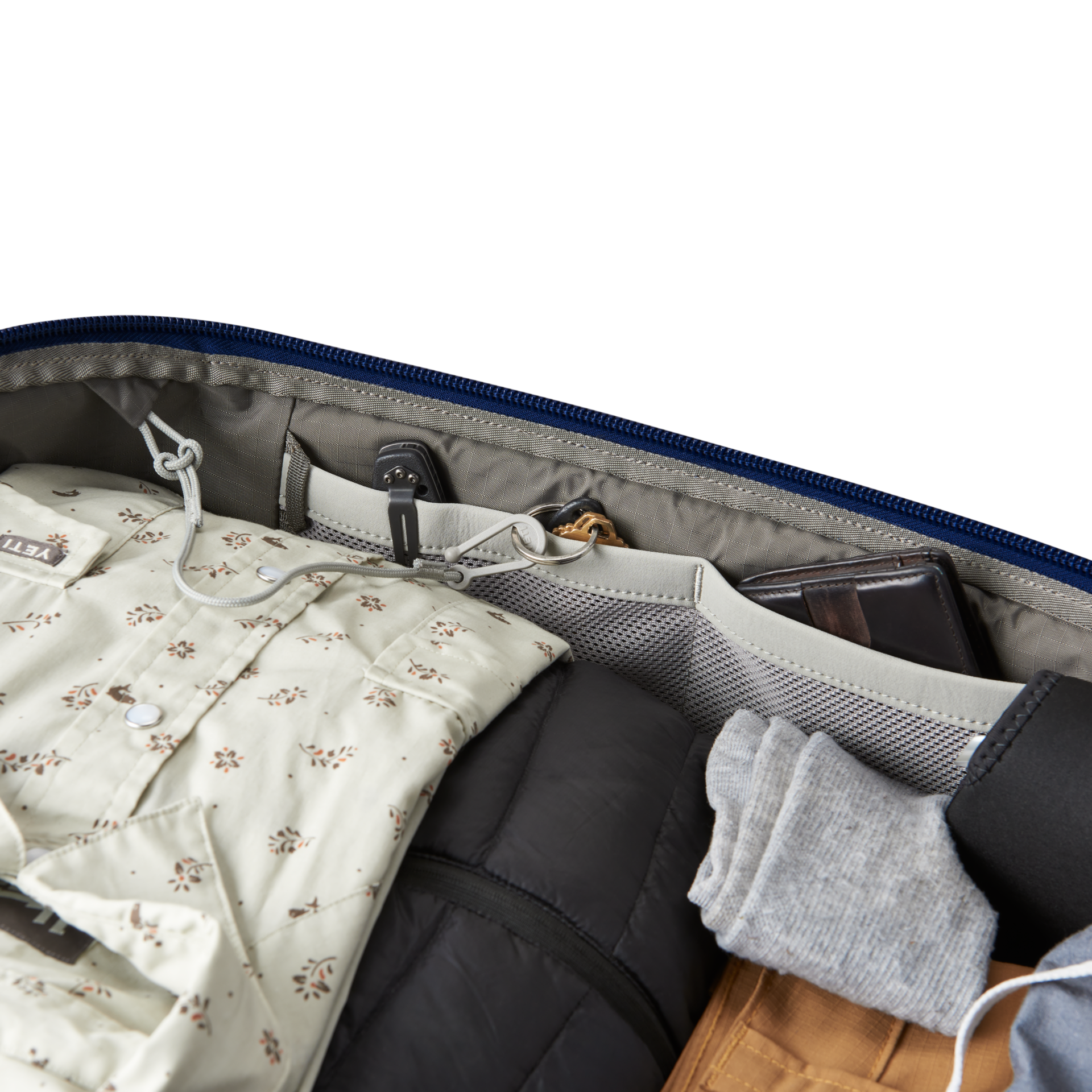 YETI Crossroads 40L sac voyage Navy cabine