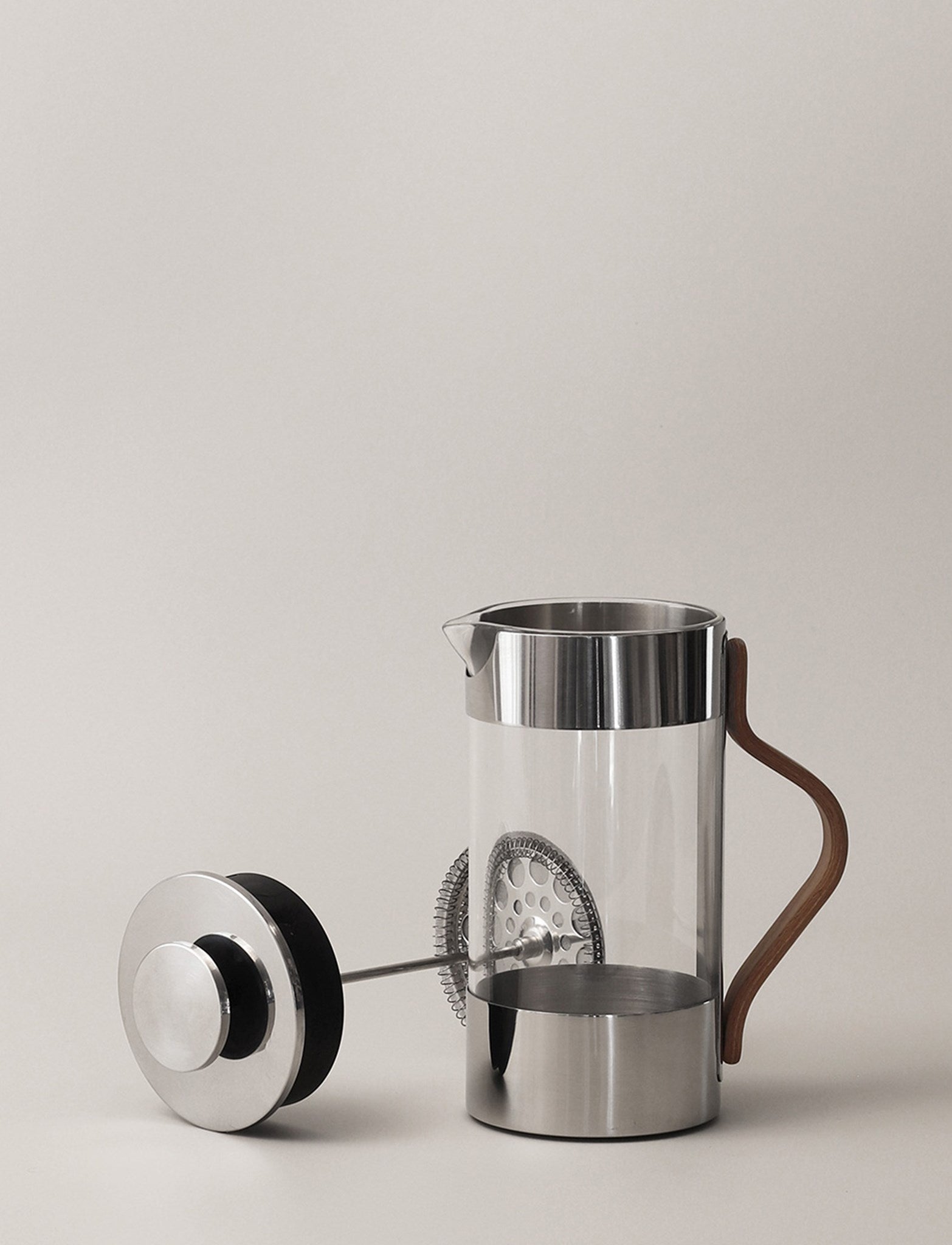 Stelton Emma cafetière à piston 1 L manche hêtre