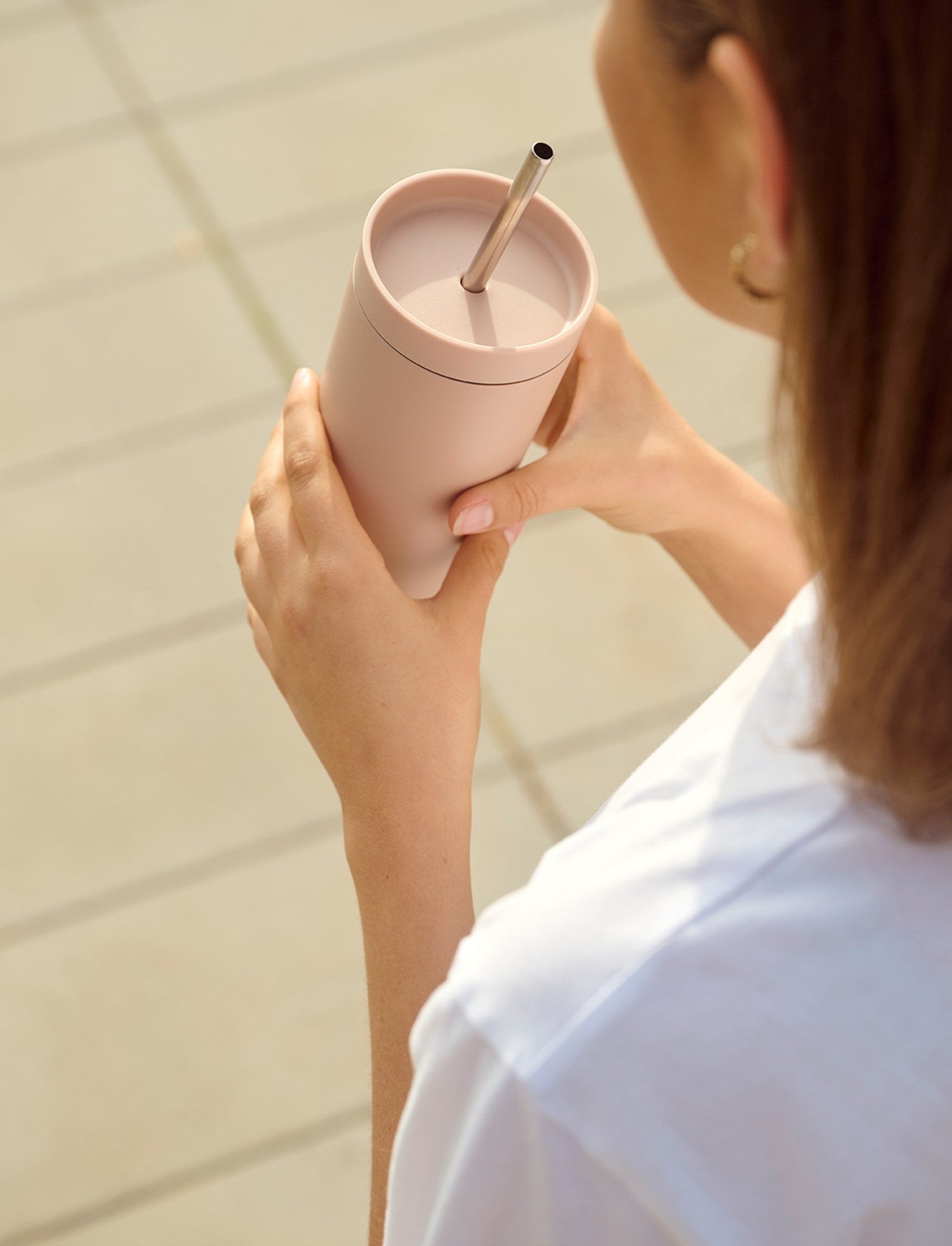 Stelton To Go Sip gobelet isotherme 400 ml paille inox