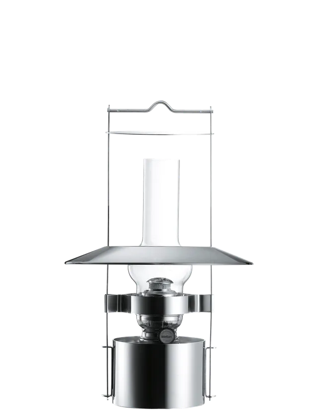 Stelton EM77 lampe tempête inox 43 cm pétrole