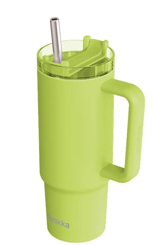 QUOKKA STREAM tasse isotherme apple green 950 ml inox