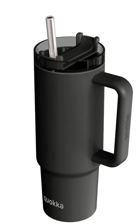 QUOKKA STREAM tasse isotherme noir 950 ml acier inoxydable
