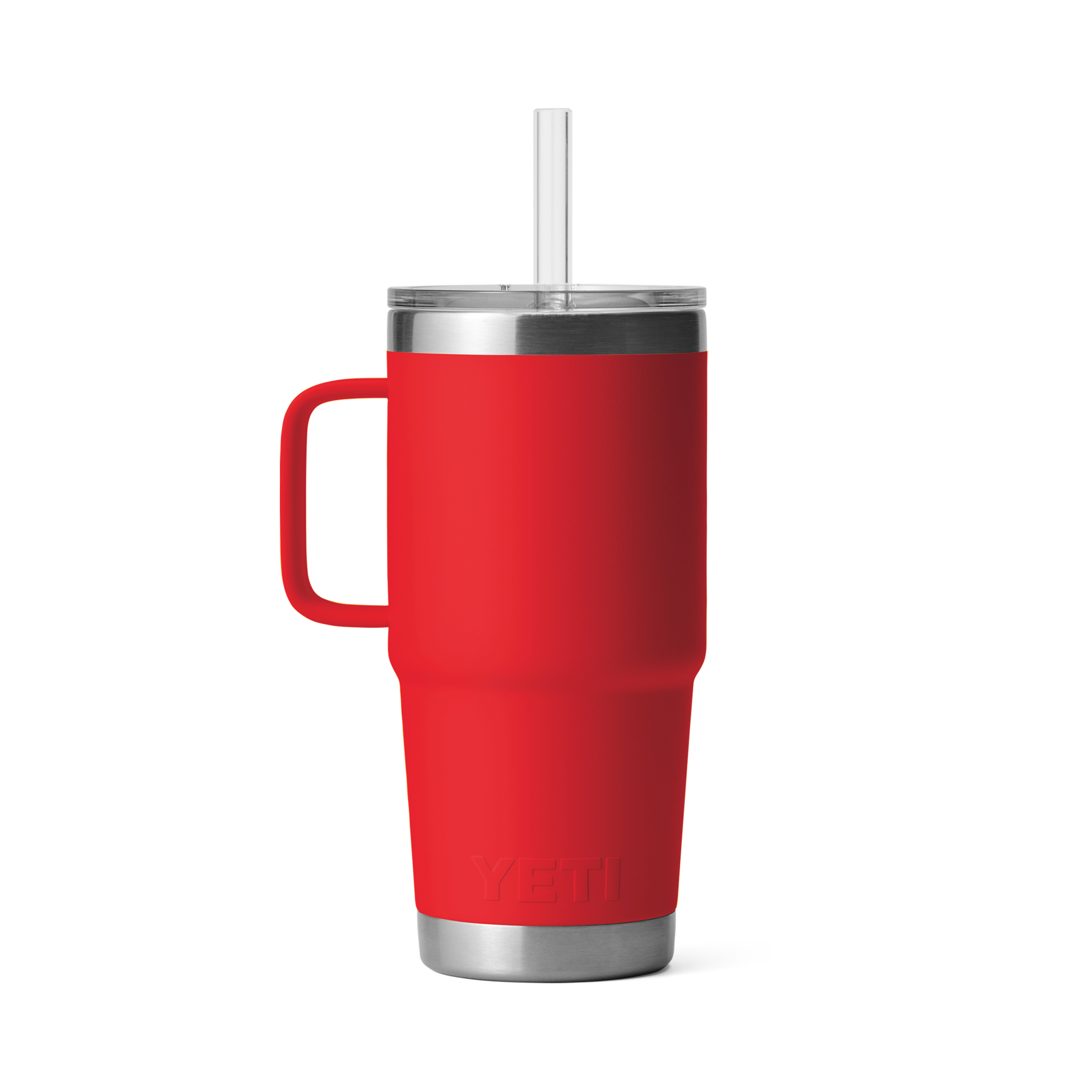 YETI Rambler 25 oz (739 ml) mug paille isotherme Rouge