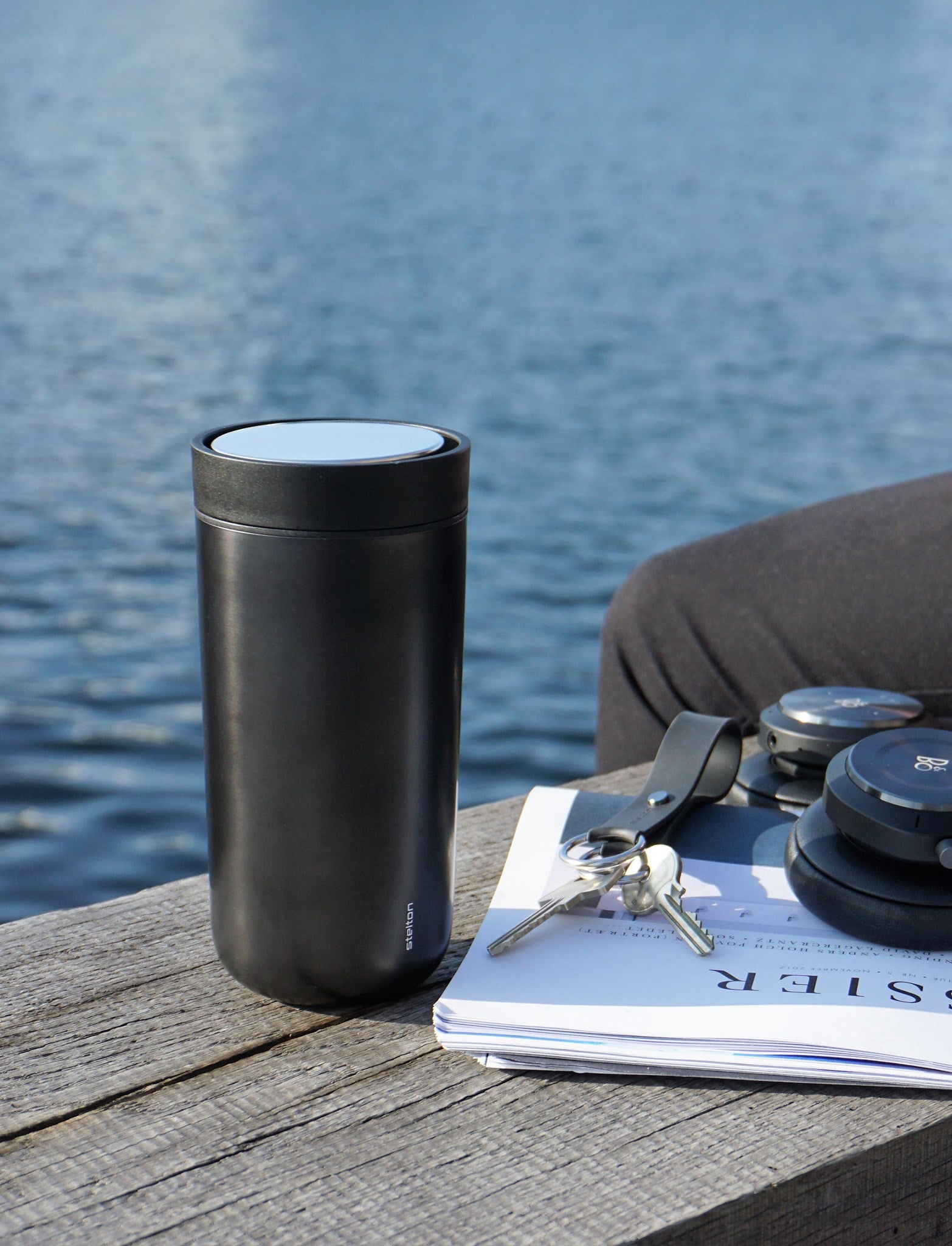 Stelton To Go Click mug isotherme 400 ml inox