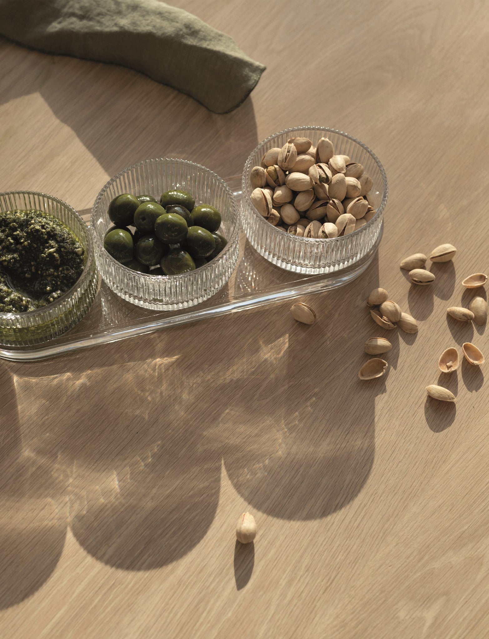 Stelton Pilastro service apéro 3 bols 10 cm + plat