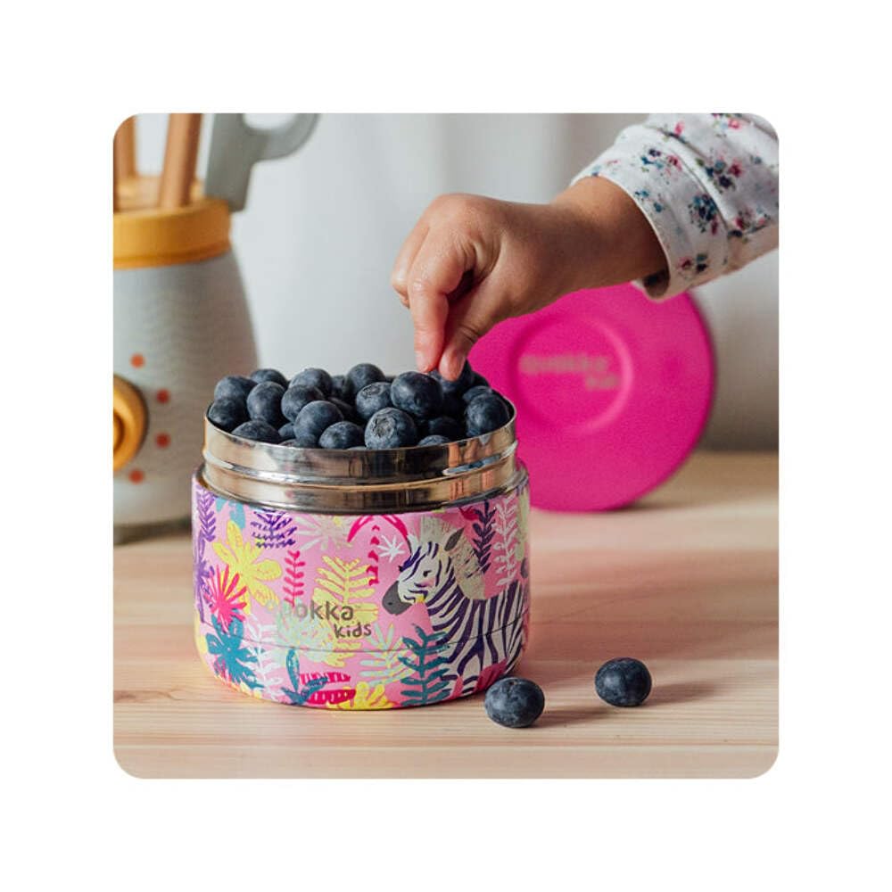 Quokka Whim Zebras boite alimentaire inox 369 ml isotherme