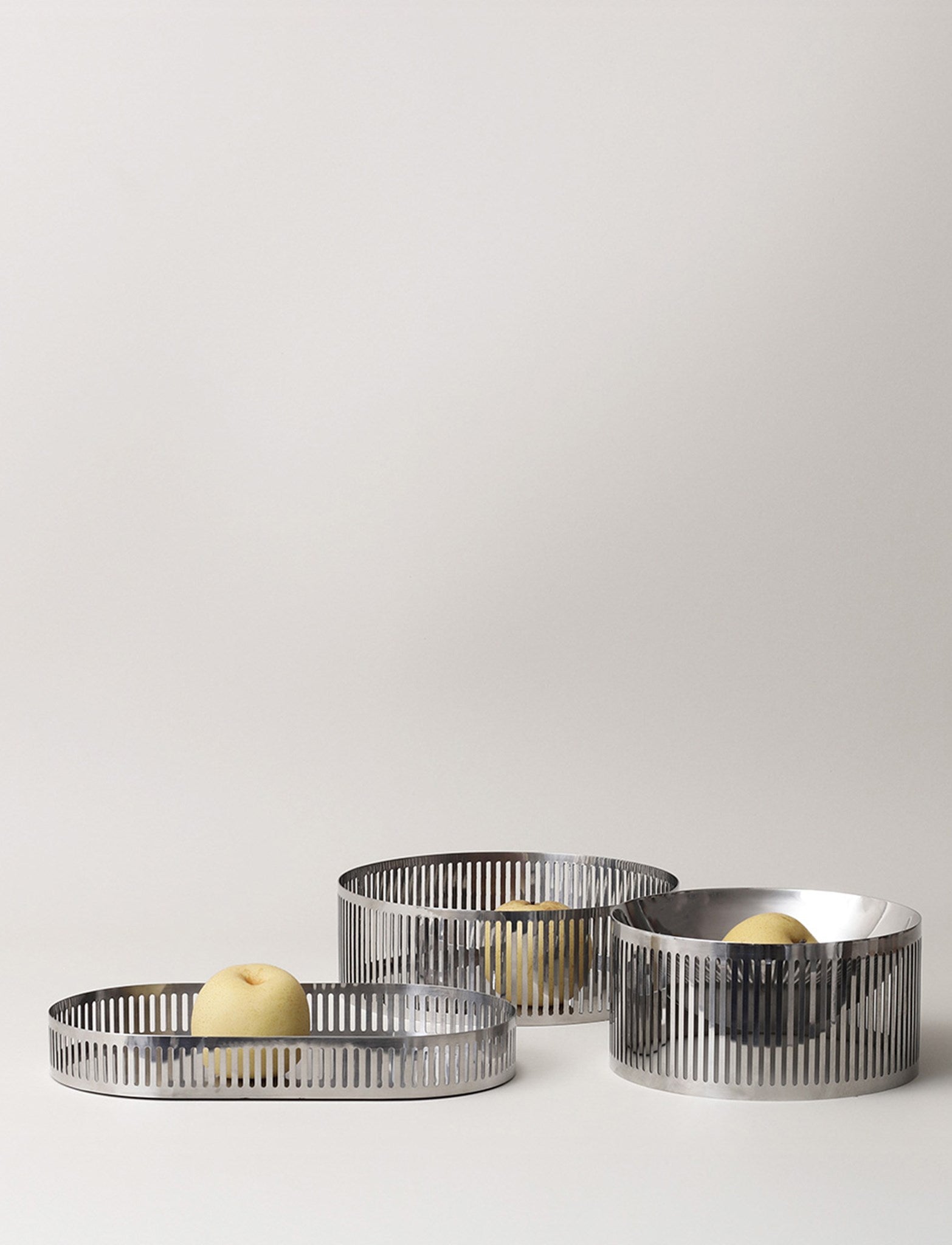 Stelton Orlo plateau service inox H 4 cm fruit