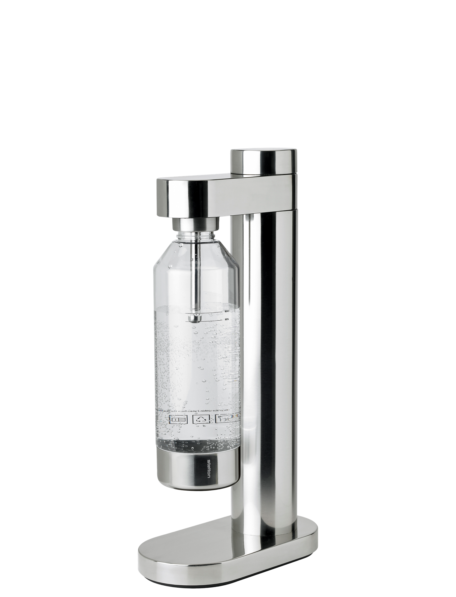 Stelton Brus machine eau gazeuse acier inoxydable