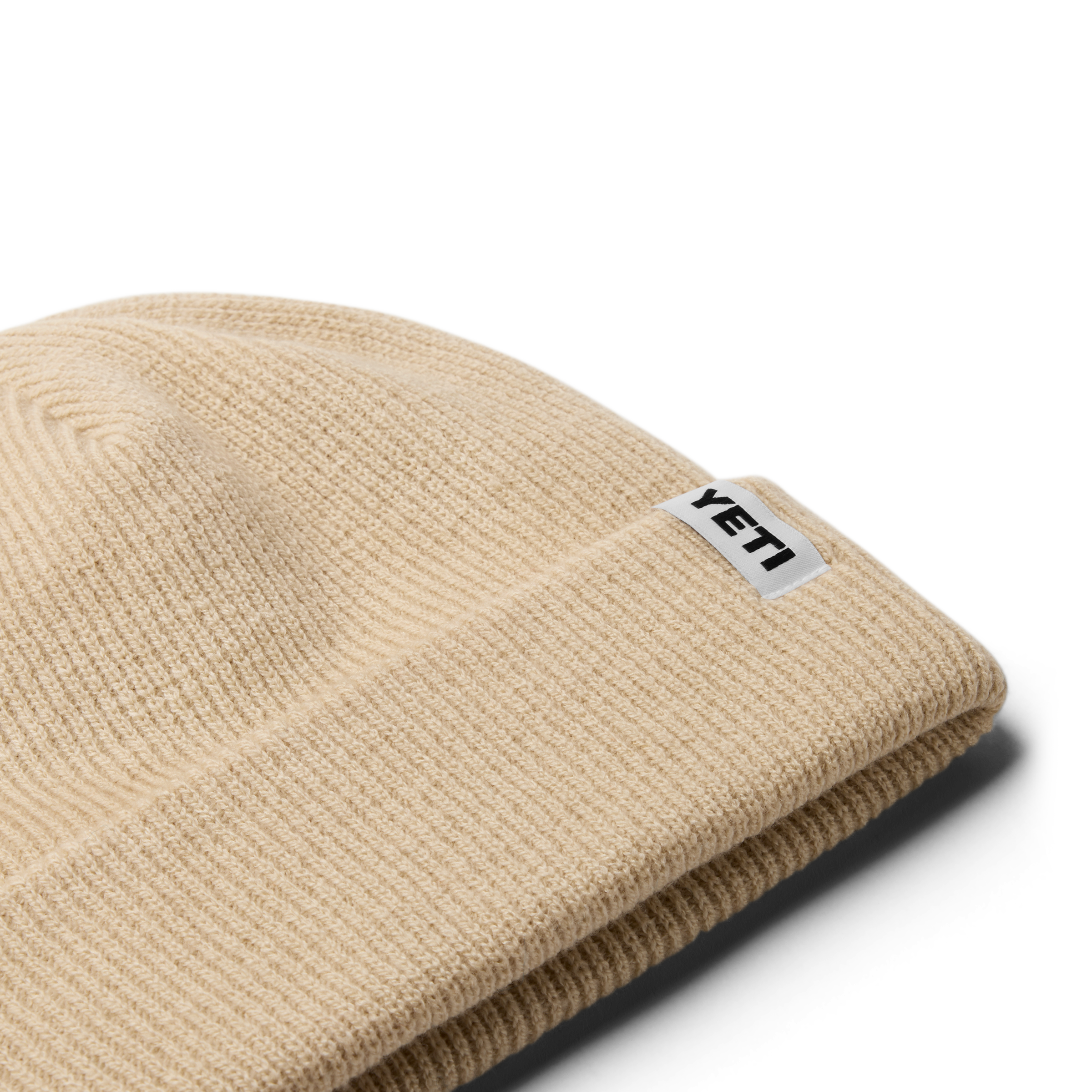 YETI Logo Badge Beanie bonnet chaud Sand