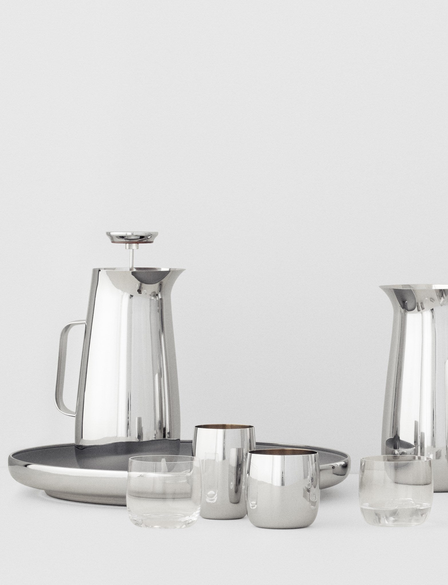 Stelton Norman Foster théière à piston 1 L inox isotherme