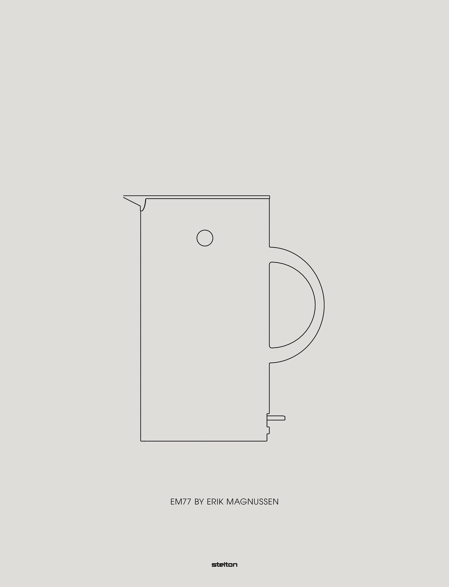 Stelton EM77 bouilloire électrique 0,5 L mini