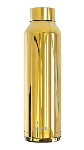 Quokka Solid Sleek Gold bouteille isotherme 630 ml