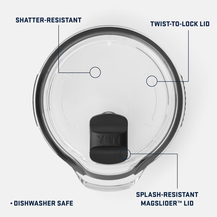 YETI Rambler 64 oz Couvercle Pichet Magslider Transparent