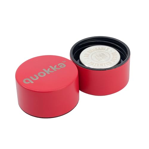 Quokka Solid Bouteille Inox 510 ml Cherry Red poignée isotherme