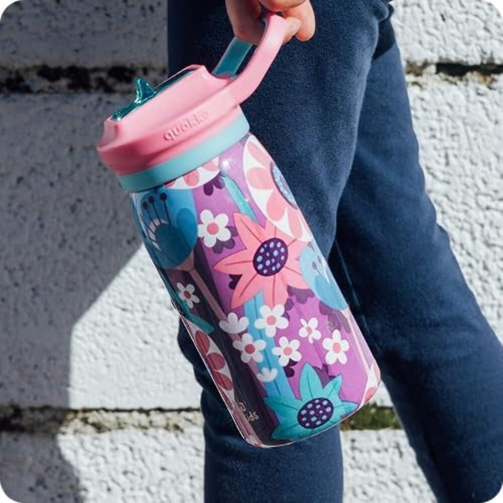 Quokka Pop Gourde Isotherme Enfant Jardin 445 ml Inox