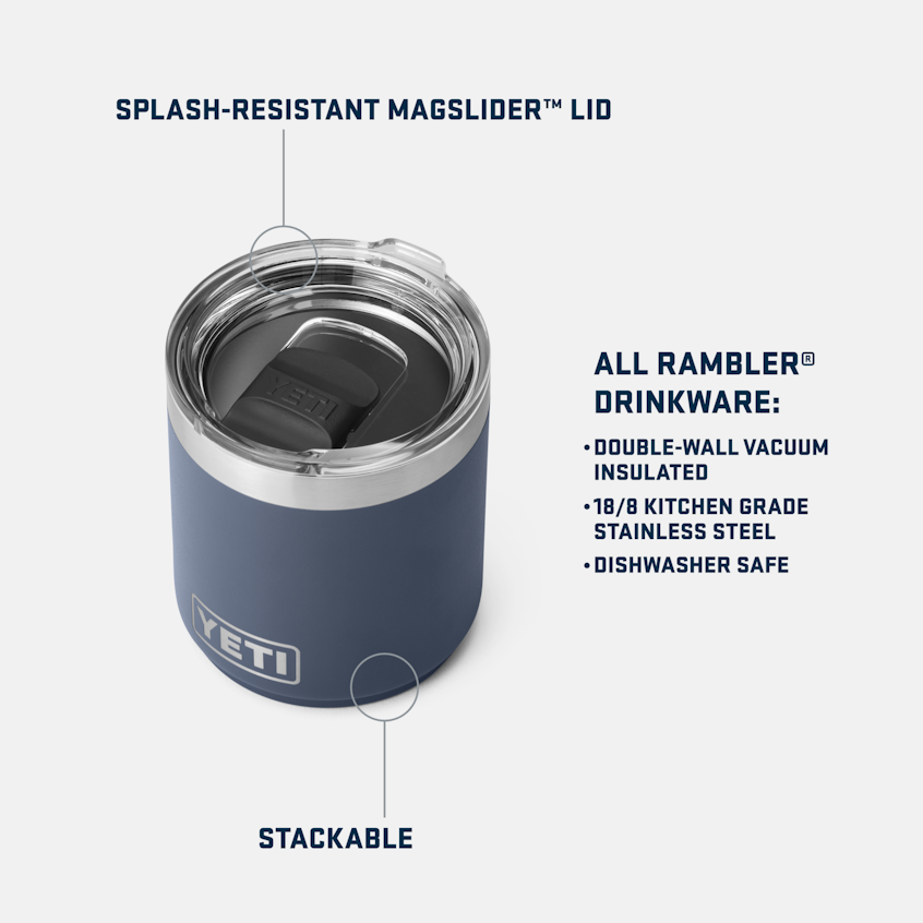 YETI Rambler gobelet inox 295 ml Navy empilable isotherme