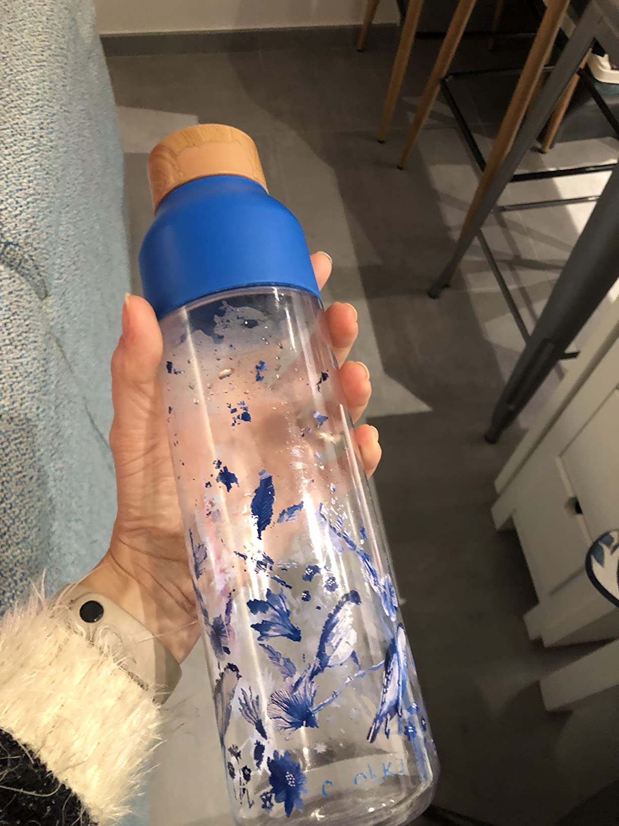 Quokka Ice Porcelain Sparrow gourde isotherme 840 ml