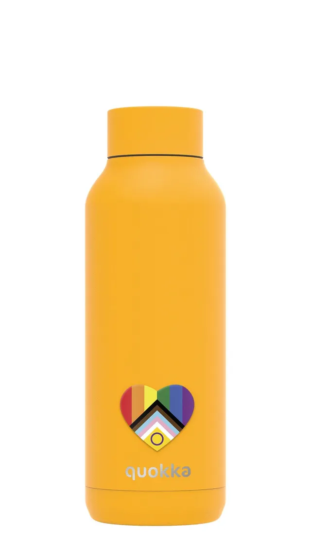 Quokka Solid Jaune bouteille isotherme 510 ml acier froid